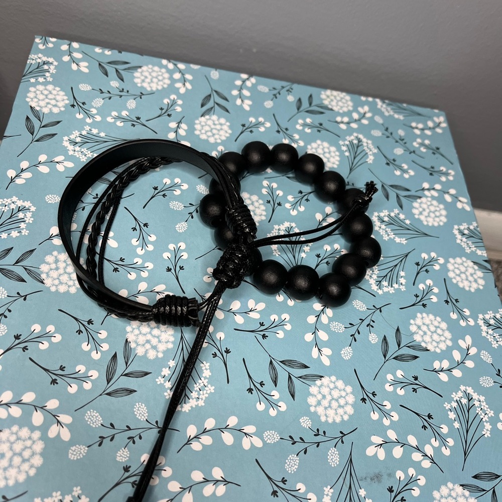 NWOT 2 Black Bracelets